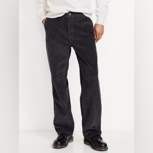 Club Monaco ~ Loose Fit Black Fine Corduroy ~ Men's Pants ( Fits 35 W X 34 L )